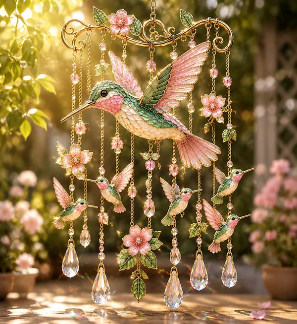 🐦 🎐 Last Day 51% OFF – 🐦 🎐 Graceful Hummingbird Wind Chime