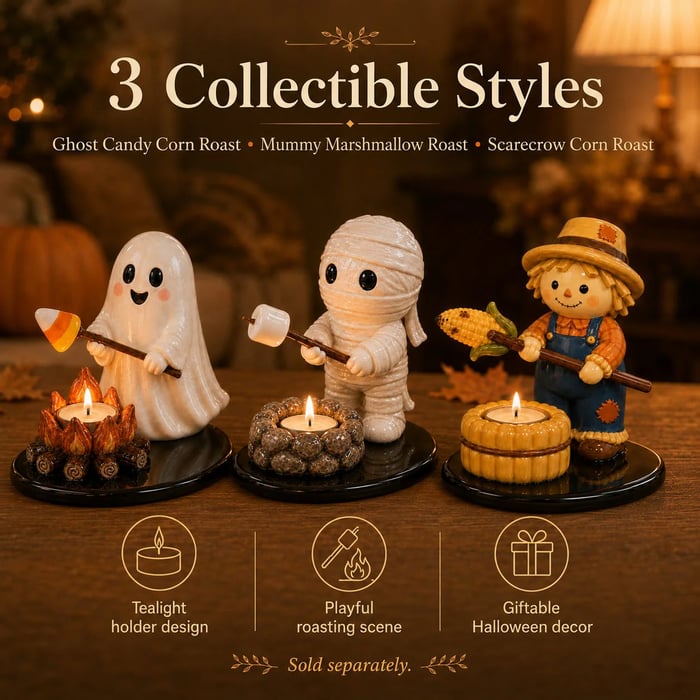 🔥LAST DAY 50% OFF💥Halloween Campfire Tealight Holder
