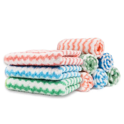 10 Counts Microfiber Cleaning Cloth per pack , Random color mixing