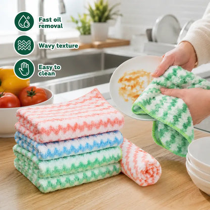 10 Counts Microfiber Cleaning Cloth per pack , Random color mixing