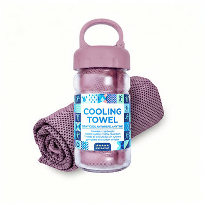 A Cooling, Anti-perspiration Towel You Can Use Anywhere, Anytime! Reusable, Soft, Absorbent And Cooling.