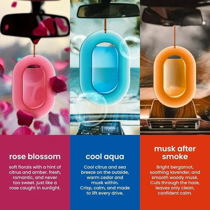 3-Piece Floating Car Air Freshener Set – Eliminates Unpleasant Odors, Long-Lasting Car Perfume, Auto Fragrance