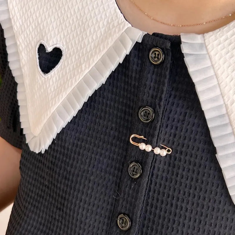 No Sewing Fasteners for Sweater Shawl Cardigan Collar, Faux Pearl Clothing Dresses Decoration Pant Tightener for Women, Mixed Style Assortment