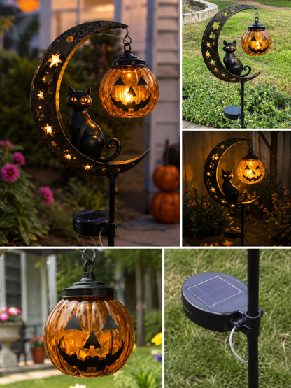 🎃Halloween Early Bird Special Sale 48% OFF-Pumpkin Moon Garden Stake Light