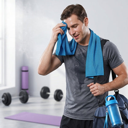 🔥Colding Sweat Towel You Can Use Anywhere, Anytime! Reusable Soft Absorbent Cooling Portable