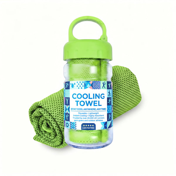 A Cooling, Anti-perspiration Towel You Can Use Anywhere, Anytime! Reusable, Soft, Absorbent And Cooling.