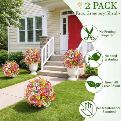 🌱Outdoor/Indoor UV Resistant & Waterproof Artificial Flower Decor