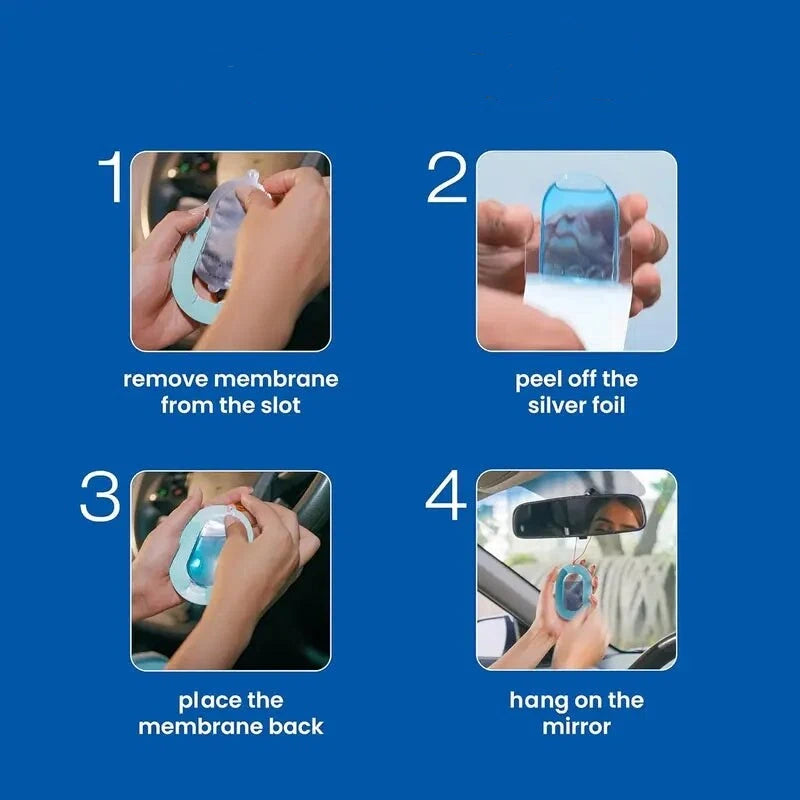 3-Piece Floating Car Air Freshener Set – Eliminates Unpleasant Odors, Long-Lasting Car Perfume, Auto Fragrance