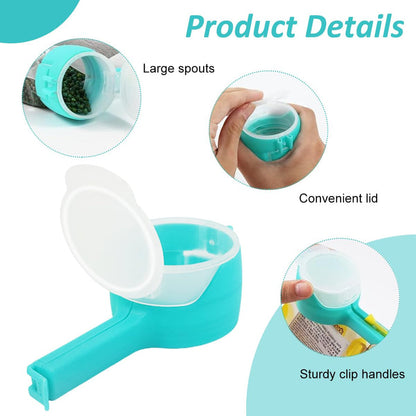 2-in-1 Food Bag Pouring & Sealing Clip (Safe)