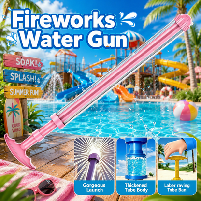 Popular children's water gun toy, large capacity pull-out water cannon, extendable water gun, perfect for children's outdoor pool and beach play.