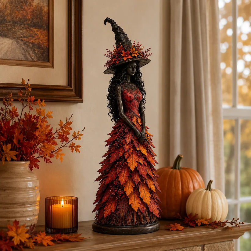 💥LAST DAY 56% OFF - 🧙 Enchanted Autumn Witch Figurine