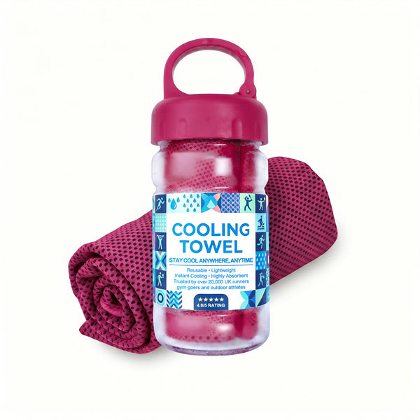 A Cooling, Anti-perspiration Towel You Can Use Anywhere, Anytime! Reusable, Soft, Absorbent And Cooling.