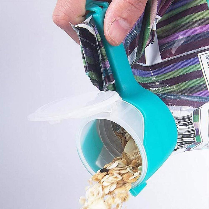 2-in-1 Food Bag Pouring & Sealing Clip (Safe)