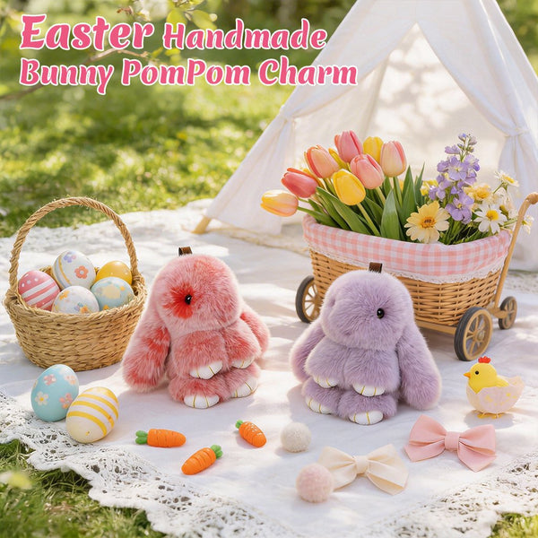 🎉 Handmade Soft Bunny Charms