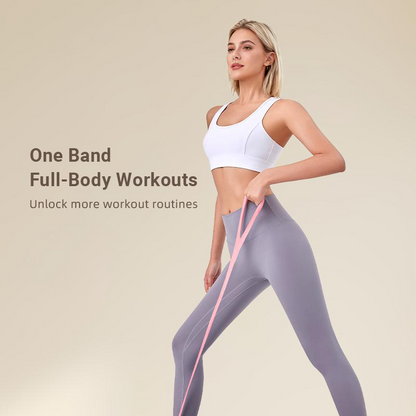 Silicone figure-eight resistance band, designed for shoulder opening, back shaping, chest expansion, yoga exercises, and extra-thickness training.