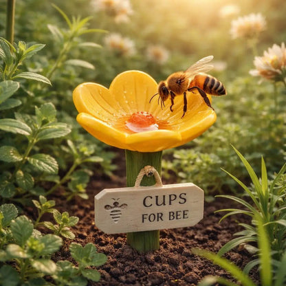 ⏳Limited-time 81% off🐝Flower-Shaped Bee Watering Station💧