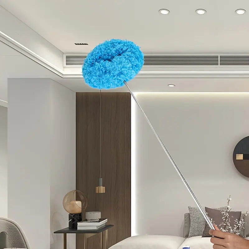 Ceiling Fan & Household Dust Buster: Removable Microfiber Duster with Washable Feature, Ideal for Summer and Fall Cleaning tool, a Decoration-worthy Housekeeping Essential, Extension Pole Ceiling Fan Duster