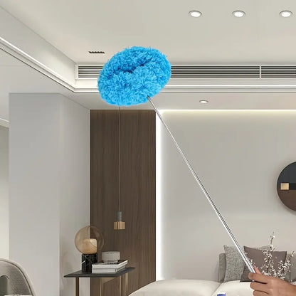 Ceiling Fan & Household Dust Buster: Removable Microfiber Duster with Washable Feature, Ideal for Summer and Fall Cleaning tool, a Decoration-worthy Housekeeping Essential, Extension Pole Ceiling Fan Duster