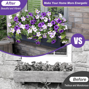 🔥Last Day 70% OFF🔥Faux Petunias Silk Flower UV Resistant No Fade Floral