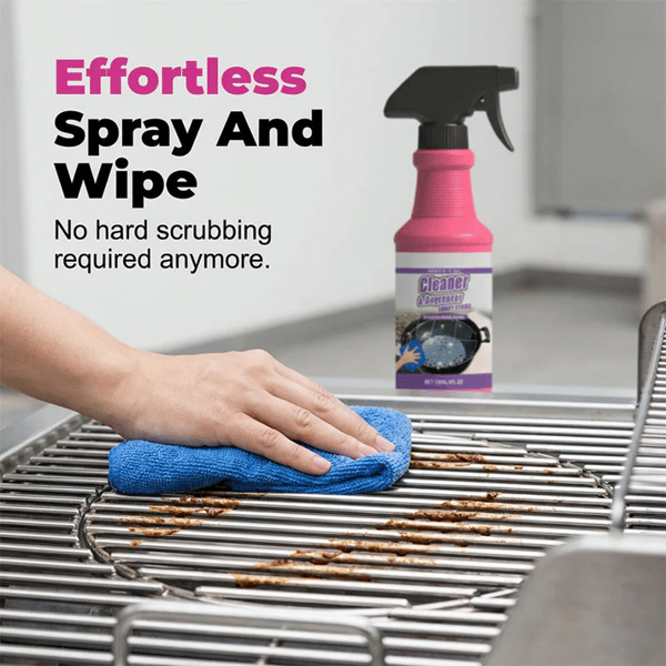 Non-Toxic Grill Cleaner - No Scrubbing, Cuts Grease In Seconds💧