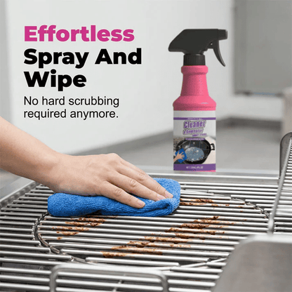 Non-Toxic Grill Cleaner - No Scrubbing, Cuts Grease In Seconds💧