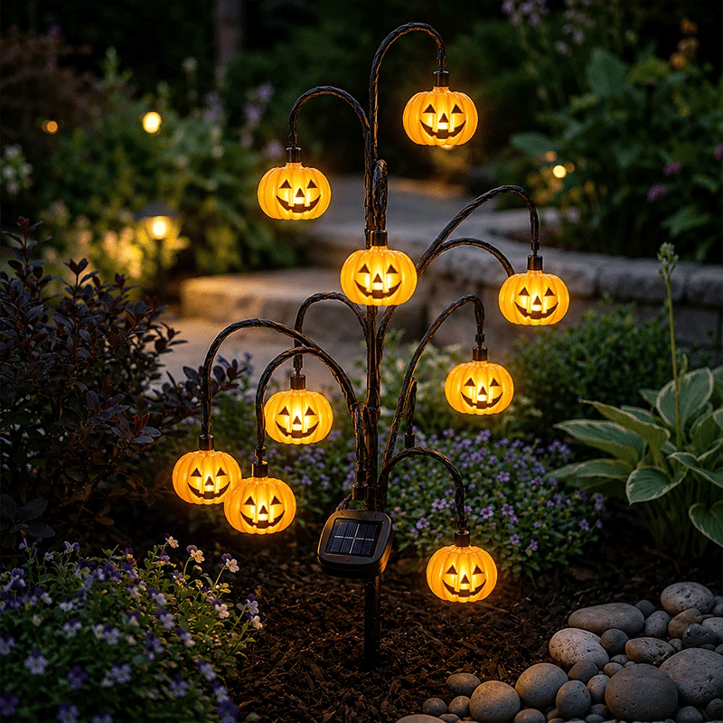 🔥 Limited Time 51% OFF 🎃✨ Halloween Solar Tree Stump Light – Add Spooky Magic to Your Garden Night! 👻🌙