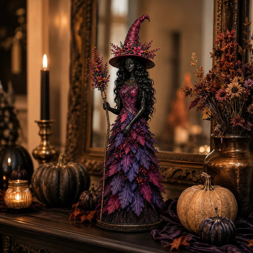 💥LAST DAY 56% OFF - 🧙 Enchanted Autumn Witch Figurine