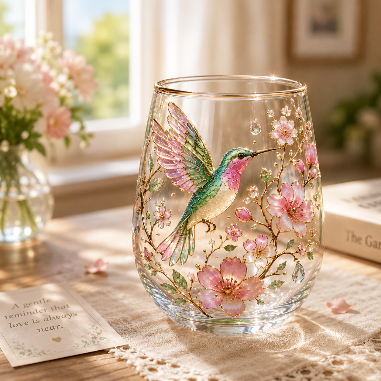 🌸🌱 Limited Edition 2026 Garden Morning Bliss Glass Tea Cup ☀️☕
