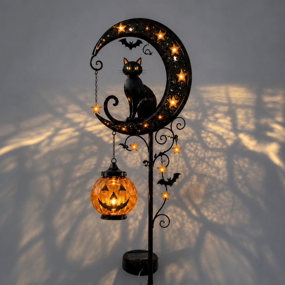 🎃Halloween Early Bird Special Sale 48% OFF-Pumpkin Moon Garden Stake Light