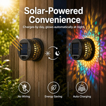 Solar Pattern Shadow Light for GardenFence and Patio Decor
