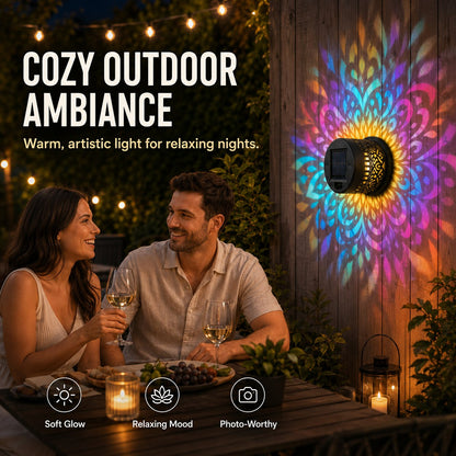 Solar Pattern Shadow Light for GardenFence and Patio Decor