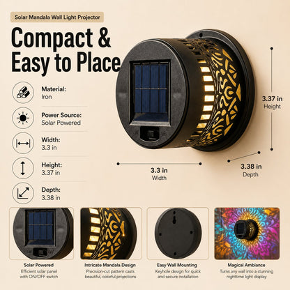 Solar Pattern Shadow Light for GardenFence and Patio Decor
