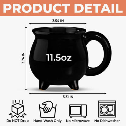 Witch Cauldron Coffee Mug - Personalized Halloween Witchy Gifts For Besties, Sisters, BFF, Family, Yourself