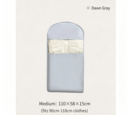 Space Saving Hanging Garment Bag with Self Compression Zipper