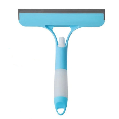 3-in-1 Glass Squeegee & Scraper – Professional Cleaning Tool For Mirrors, Dual-Purpose (Scraping & Brushing)