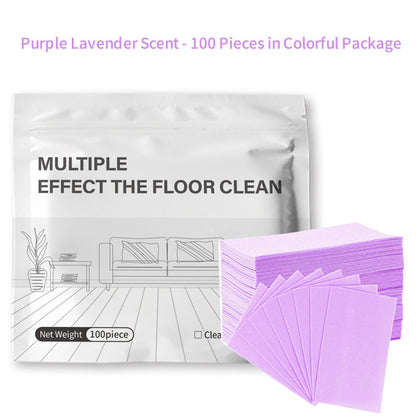 Floor cleaning sheets for floors and tiles, removes stains, brightens, and leaves a pleasant fragrance.