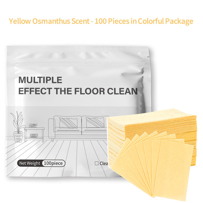 Floor cleaning sheets for floors and tiles, removes stains, brightens, and leaves a pleasant fragrance.