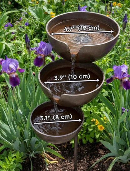 🐦Final Hours Flash !!⚡ Rain Catcher - Plant Support 🌧️Metal Garden Ornament