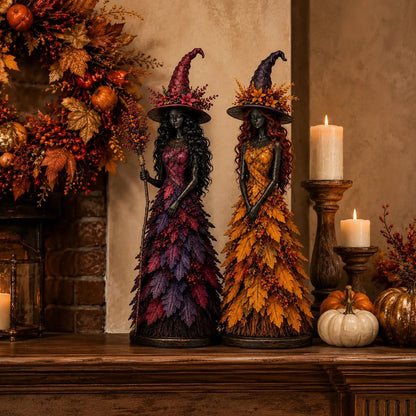 💥LAST DAY 56% OFF - 🧙 Enchanted Autumn Witch Figurine