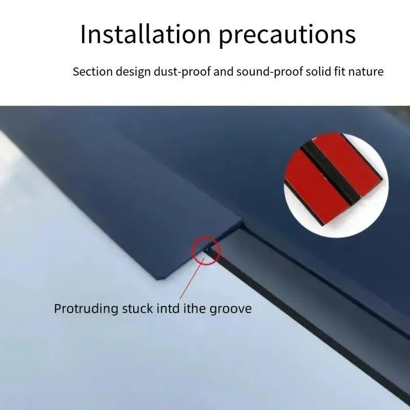Car Windshield Rubber Seal, Car Windshield Seal Strip, Universal Car Window Seal, Car Exterior Accessories For Car Roof Windshield,Easy To Install,Water Leakage Prevention,#Summervibes
