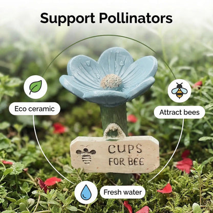 ⏳Limited-time 81% off🐝Flower-Shaped Bee Watering Station💧