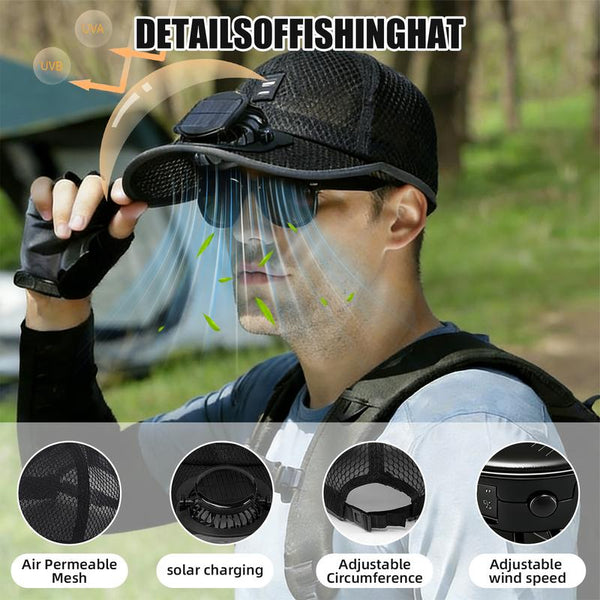 HOT SALE 50% OFF 2026 Pro Outdoor Cooling Hat:Dual-Power Fan Cap