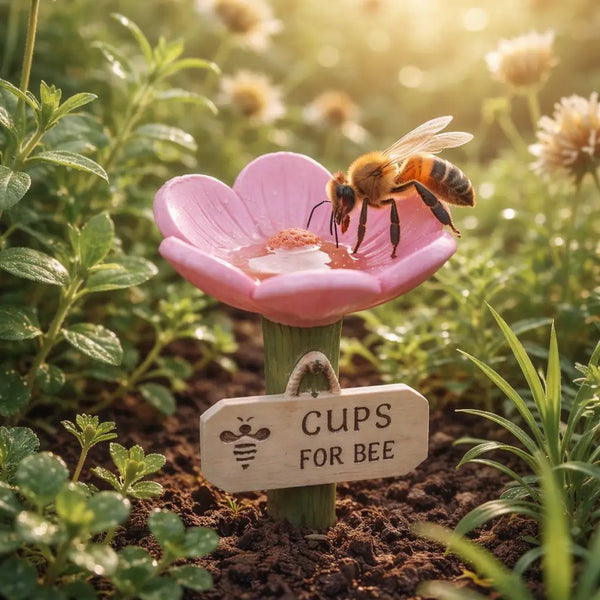 ⏳Limited-time 81% off🐝Flower-Shaped Bee Watering Station💧