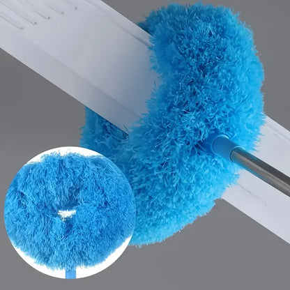 Ceiling Fan & Household Dust Buster: Removable Microfiber Duster with Washable Feature, Ideal for Summer and Fall Cleaning tool, a Decoration-worthy Housekeeping Essential, Extension Pole Ceiling Fan Duster