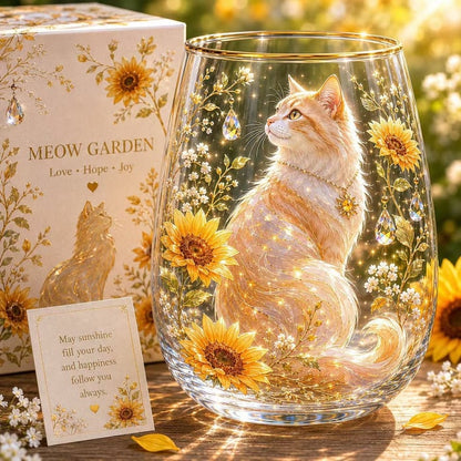 🌸🌿 Limited Edition 2026 Garden Morning Bliss Glass Tea Cup☀️☕