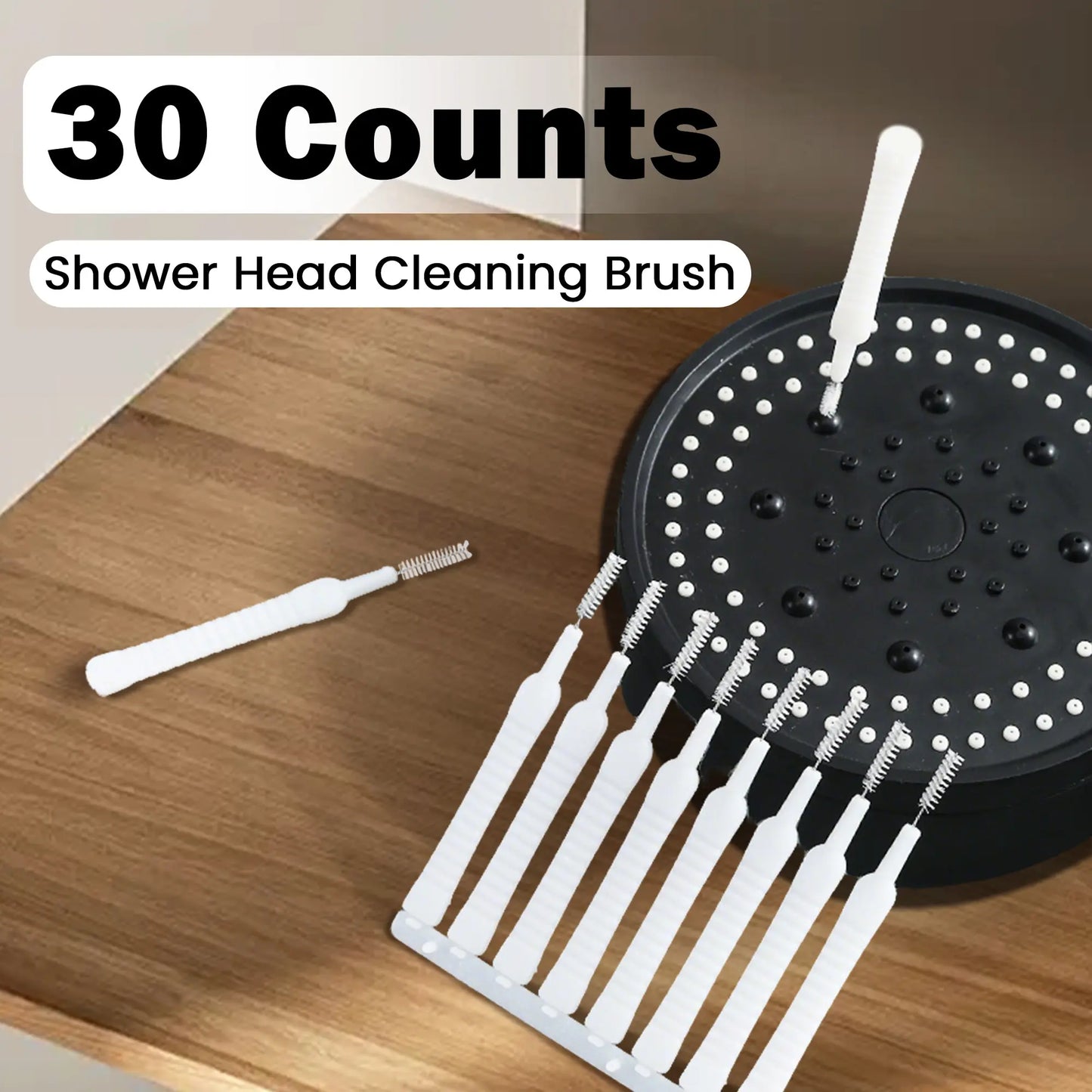 30 Counts Shower Head Cleaning Brush, Multi-Function Small Gap Shower Head Cleaner Picks, Gap Hole Anti-Clogging Clean Brushes for Shower Phone Hole Household Items