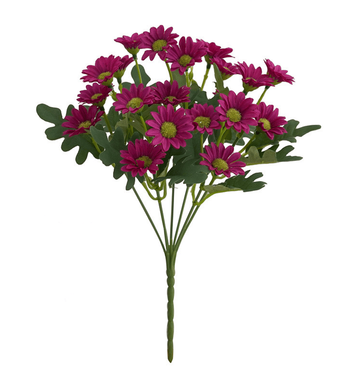 Artificial Outdoor Sunset Mums Flowers - UV resistant, Waterproof, Windproof