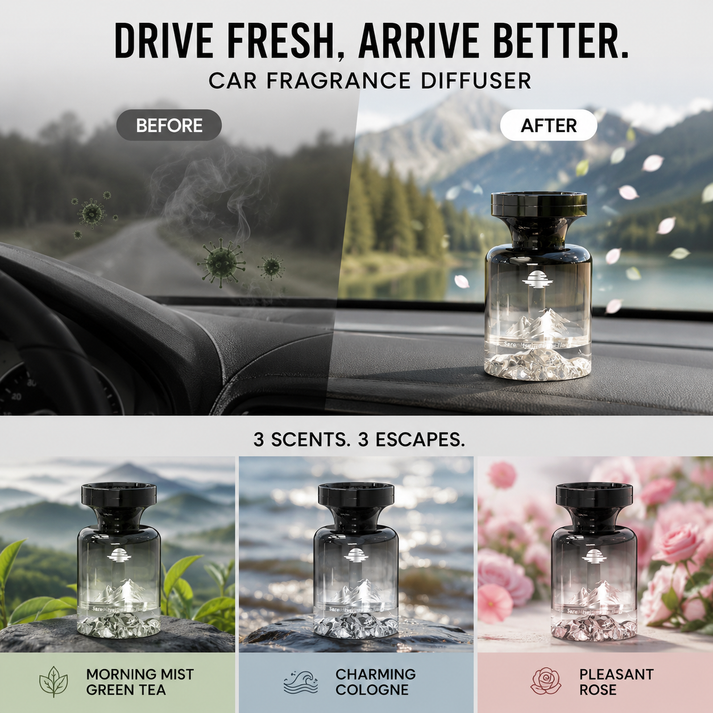 🥳 2026 HOT SALE 🥳 💘 50K+ SOLD! 🚗 🌿 51% OFF! 110ml Long-Lasting Car Air Freshener