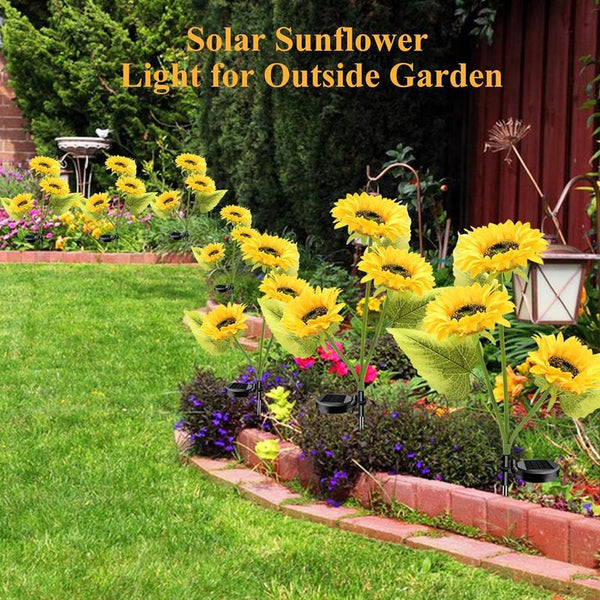 ⏳Limited-time 50% off🌞Solar LED Sunflower Garden Lights-29.6inch/75cm 2
