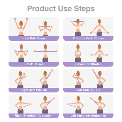 Silicone figure-eight resistance band, designed for shoulder opening, back shaping, chest expansion, yoga exercises, and extra-thickness training.